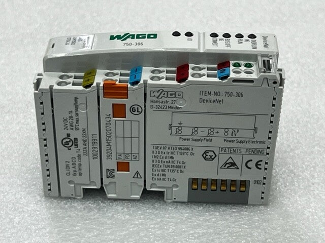 Wago 750-306 PLC Fieldbus Coupler DeviceNet Module New