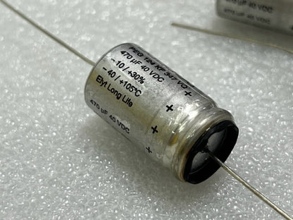 Rifa Elyt Long Life Capacitor PEG 124 KF 347 VQ 470uF 40VDC New - Box of 100 Pcs