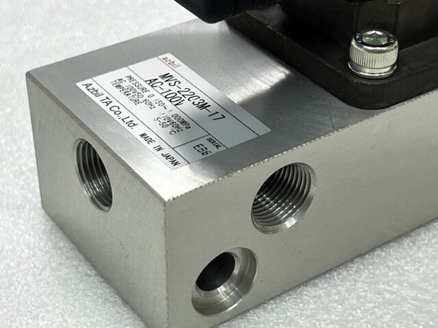 Azbil TA Co MVS-2203M-17 AC100V Air Ejector Solenoid Valve New in Box