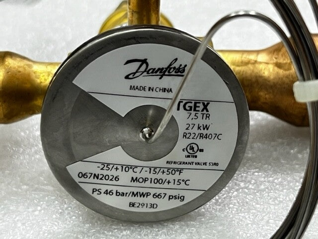 Danfoss TGEX 7.5TR 27kW R22/R407C Thermostatic Expansion Valve New