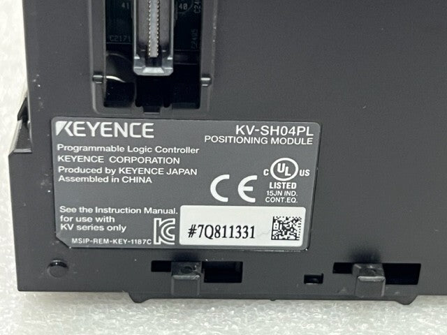 Keyence KV-SH04PL PLC Positioning Module Used