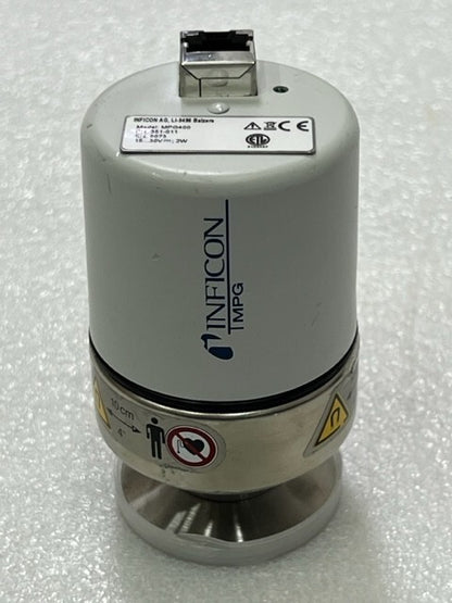 Inficon MPG400 351-011 Inverted Magnetron Pirani High Vacuum Gauge Used