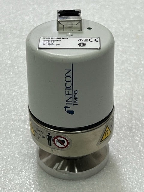 Inficon MPG400 351-011 Inverted Magnetron Pirani High Vacuum Gauge Used
