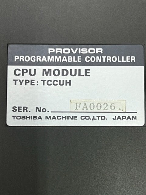 Toshiba TCCUH Provisor Programmable Controller CPU Module Used