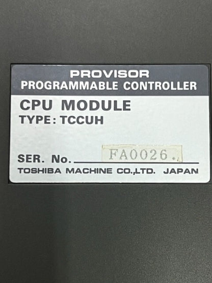 Toshiba TCCUH Provisor Programmable Controller CPU Module Used