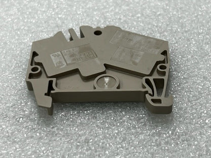 Weidmuller ZDU 2.5-2 2.5mm2 800V Terminal Block Beige New- Box of 100 Pcs