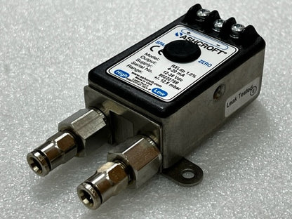 Ashcroft RXLdp 1.0% 4-20mA 12-36Vdc +/- 12.5mbar Pressure Transmitter Used