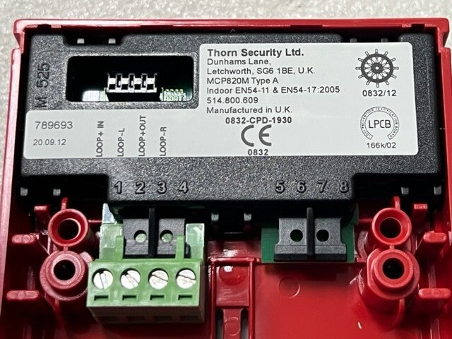 Tyco Thorn Security MCP820M Type A  MCP5B-RP33FG-T200-03 Manual Call Point New