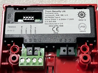 Tyco Thorn Security MCP820M Type A  MCP5B-RP33FG-T200-03 Manual Call Point New