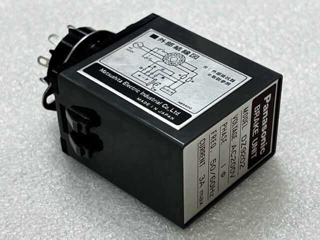 Panasonic DZ9202 Brake Unit AC200V 1 Ph 50/60Hz 3A Used