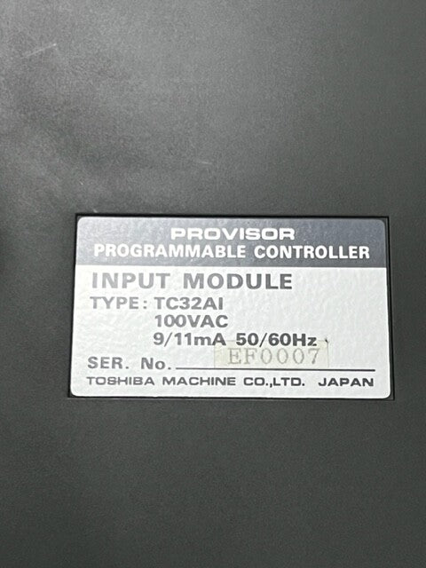 Toshiba TC32AI 100VAC 9/11mA  Provisor Programmable Controller Input Module Used
