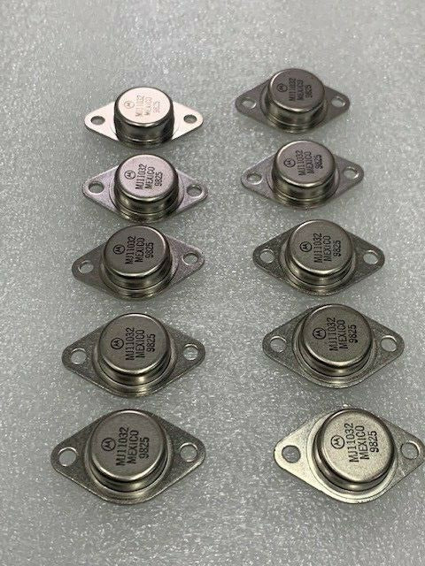 Motorola Power Transistor MJ11032 MEXICO 9825 New Old Stock - Lot of 10 Pcs