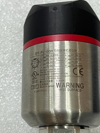 Keyence FL-001 Sensing Guide Pulse Level Sensor Amplifier Unit Used