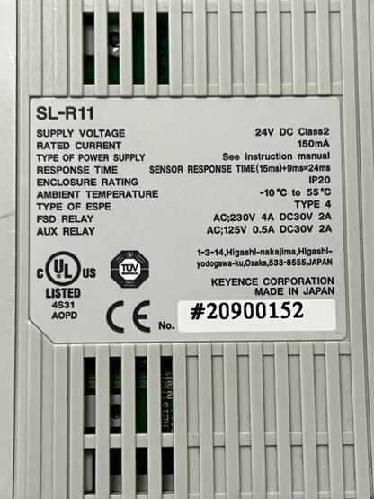 Keyence SL-R11 Intelligent Safety Relay Unit Used