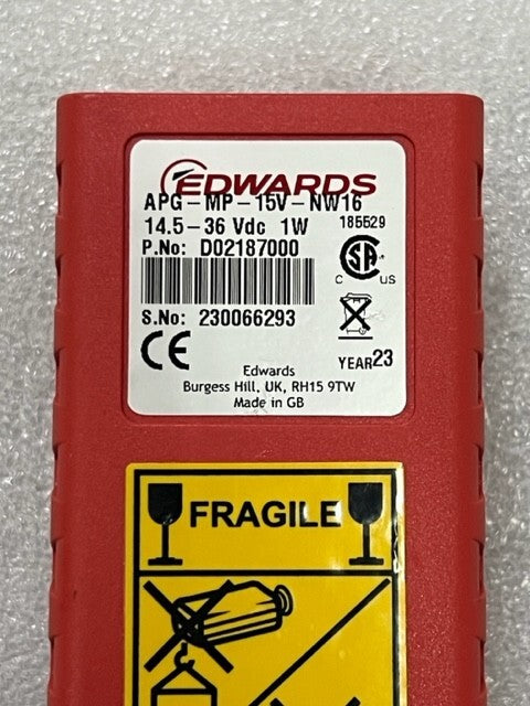 Edwards APG-MP-15V-NW16 14.5-36VDC 1W Pirani Vacuum Gauge Used