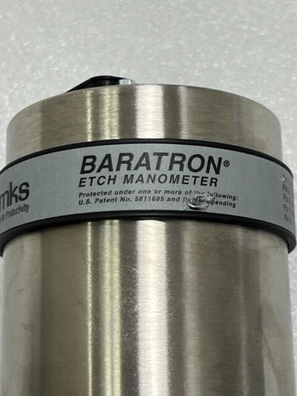 MKS E28D-31352 Range 1 Torr Baratron Etch Manomater Vacuum Pressure Gauge Used