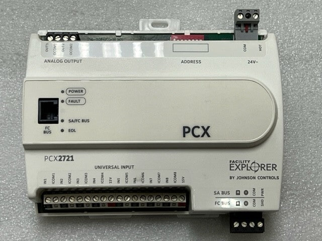 Johnson Controls FX-PCX2721-0 Rev K Ver 6.2 Facility Explorer Controller New