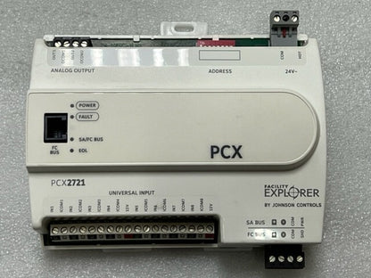 Johnson Controls FX-PCX2721-0 Rev K Ver 6.2 Facility Explorer Controller New