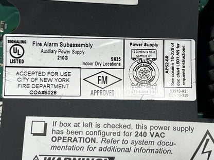 Honeywell Notifier APS2-6R Fire Alarm Auxiliary Power Supply New
