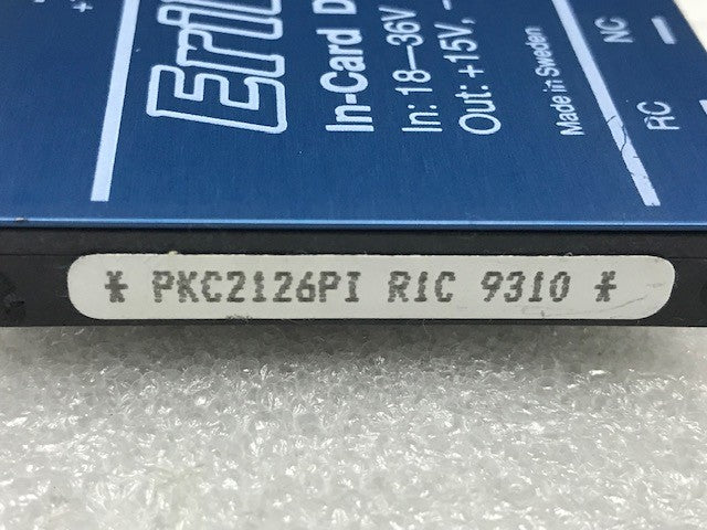 Ericsson EriPower In-Card DC/DC Converter PKC2126PI In 18-36V Out +15V -15V New