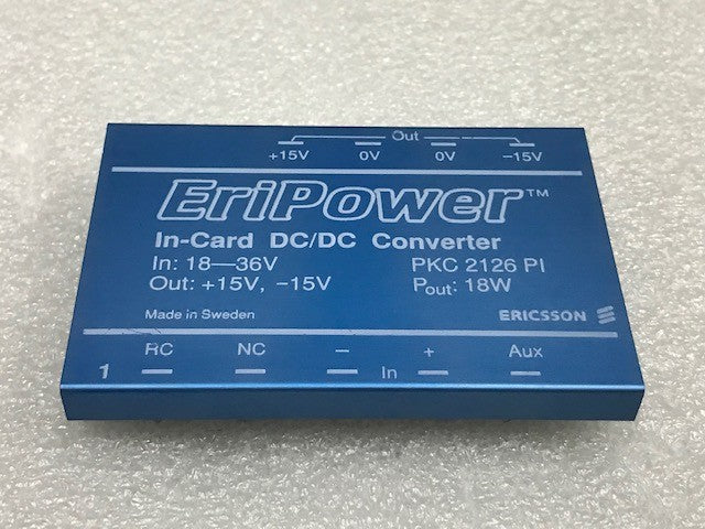 Ericsson EriPower In-Card DC/DC Converter PKC2126PI In 18-36V Out +15V -15V New