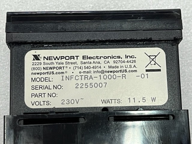 Newport Electronics INFCTRA-1000-R-01 AC230V Digital Panel Meter Ratemeter Used