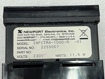 Newport Electronics INFCTRA-1000-R-01 AC230V Digital Panel Meter Ratemeter Used