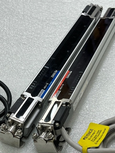 Keyence SL-V16H-T Transmitter SL-V16H-R Receiver 300mm Safety Light Curtain Used
