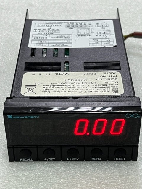 Newport Electronics INFCTRA-1000-R-01 AC230V Digital Panel Meter Ratemeter Used
