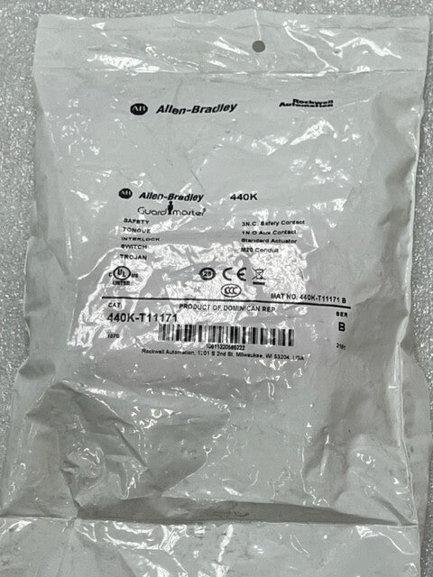 440K-T11171  Trojan 6 Guardmaster Safety Tongue Interlock Switch New Sealed Bag