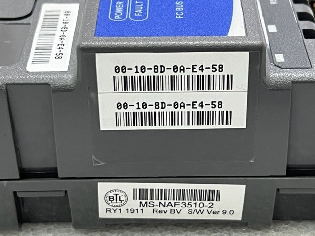 Johnson Controls Metasys NAE MS-NAE3510-2 Ver 9.0 Controller New