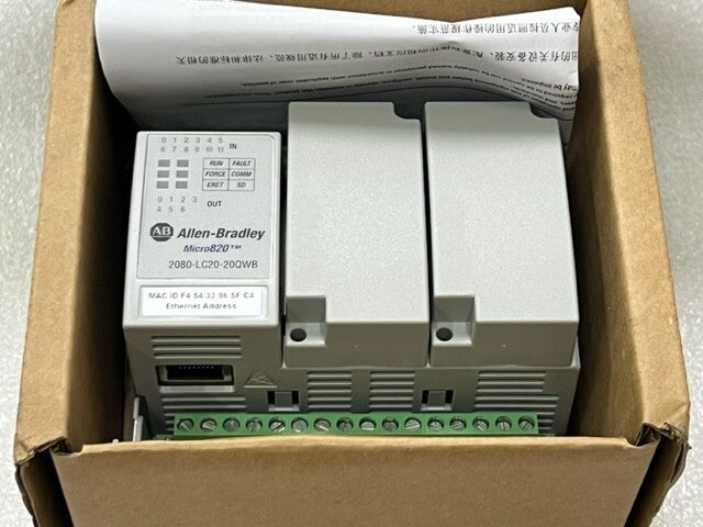 2080-LC20-20QWBR Ser B Micro820 EtherNet IP PLC Controller New
