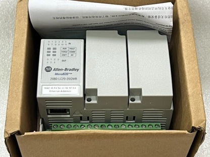 2080-LC20-20QWBR Ser B Micro820 EtherNet IP PLC Controller New