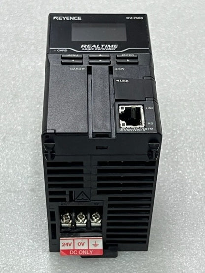 Keyence KV-7500 EtherNet /IP Realtime Programmable logic Controller Used