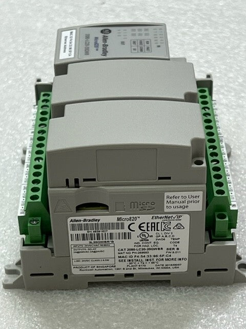 2080-LC20-20QWBR Ser B Micro820 EtherNet IP PLC Controller New