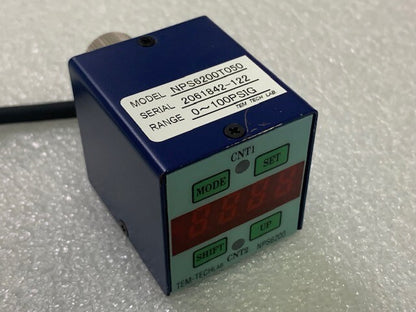 Tem-Tech Lab NPS6200T050 Pressure Switch Range 0-100PSIG Used Working Condition