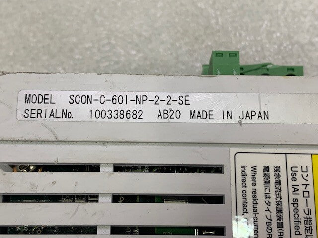 IAI Electric SCON-C-601-NP-2-2-SE Linear Servo Actuator Controller Used