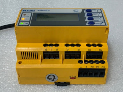 Bender RCMS460-D-2 Residual Current Evaluator Monitor Used Good Condition