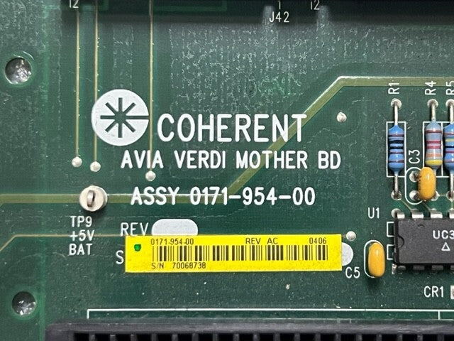 Coherent ASSY 0171-954-00 AVIA VERDI MOTHER BD (For AVIA 355-X) Board Used