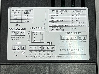 Newport Electronics INFCTRA-1000-R-01 AC230V Digital Panel Meter Ratemeter Used