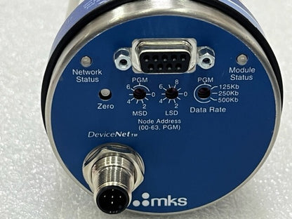 MKS DA01A-33990 1.33kPa DeviceNet i-Baratron Capacitance Digital Manometer Used