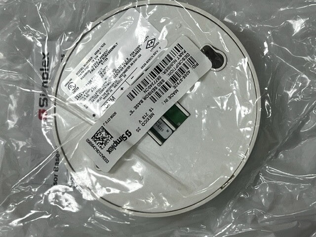 Simplex 4098-9792E Smoke Detector Base For Open Area Protection- White Brand New