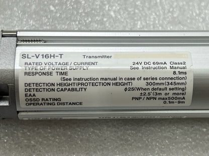 Keyence SL-V16H-T Transmitter SL-V16H-R Receiver 300mm Safety Light Curtain Used