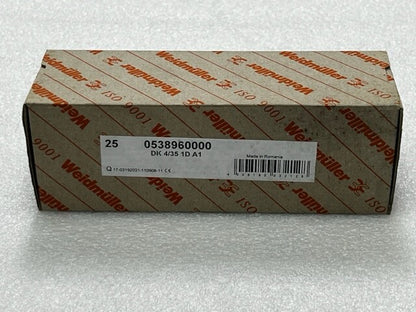 Weidmuller DK 4/35 1D A1 DK4D Double Tier 4mm2 Terminal Block - Box of 25 Pcs