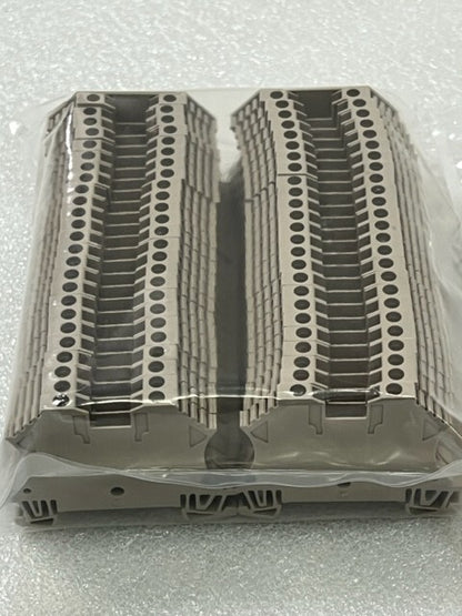 Weidmuller WDU 2.5 2.5mm2 800V Terminal Block Beige New- Lot of 50 Pcs