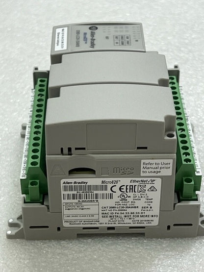2080-LC20-20AWBR Ser B Micro820 EtherNet IP PLC Controller New