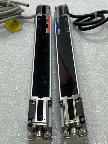Keyence SL-V16H-T Transmitter SL-V16H-R Receiver 300mm Safety Light Curtain Used