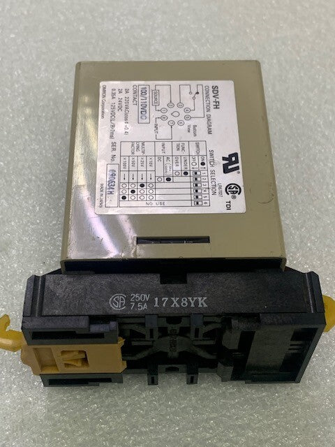 Omron SDV-FH4 Voltage Sensor Controller Input 100/110VAC Used Good Condition