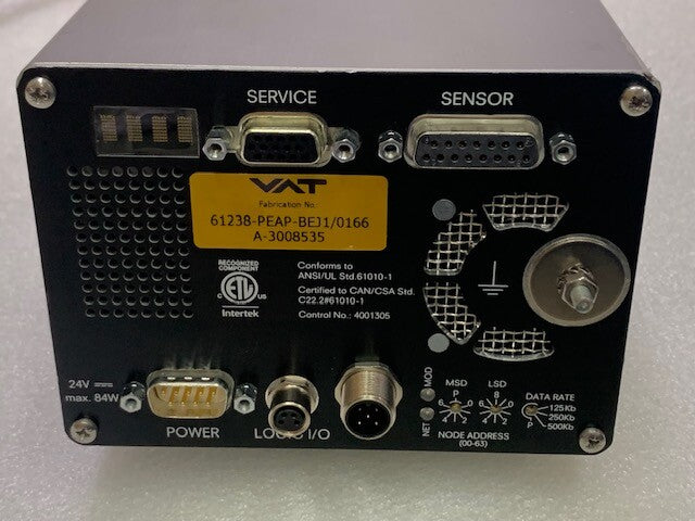 VAT 61238-PEAP-BEJ1/0166  A-3008535 Butterfly Valve Control System Used