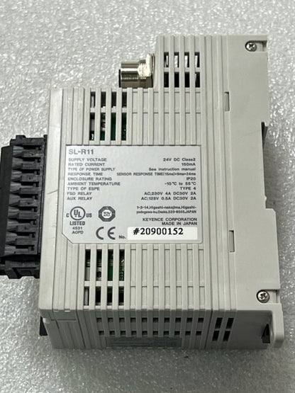 Keyence SL-R11 Intelligent Safety Relay Unit Used